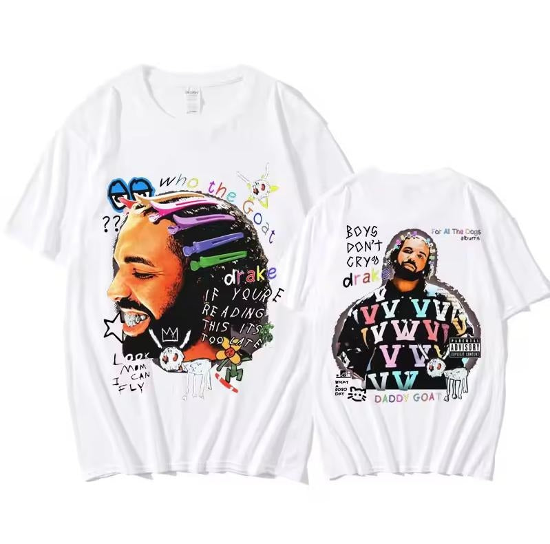 Rapper Drake T-shirt  Fashion Hip Hop T Shirts Hoodie, Sweatshirt | RetroVerseTees.com
