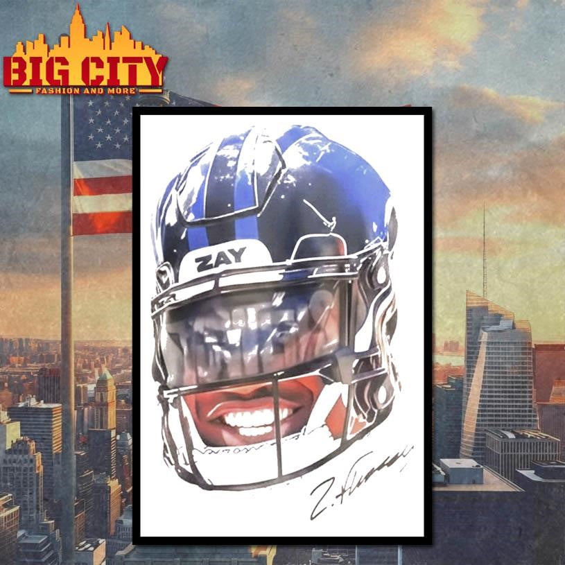 Ravens Zay Flowers Helmet Signature Shirt