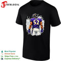 Ray Lewis Baltimore Ravens 52 Sketch Portrait shirt