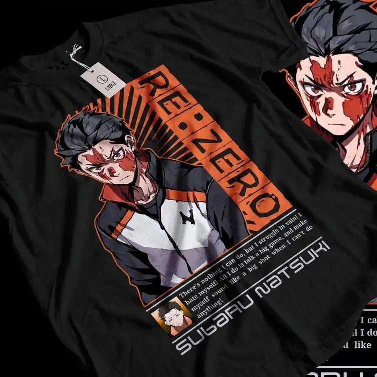Re:Zero Shirt, Re Zero T-shirt, Emilia, Ram, Subaru, Japanese Manga, Anime Tee Top Hoodie, Sweatshirt | RetroVerseTees.com