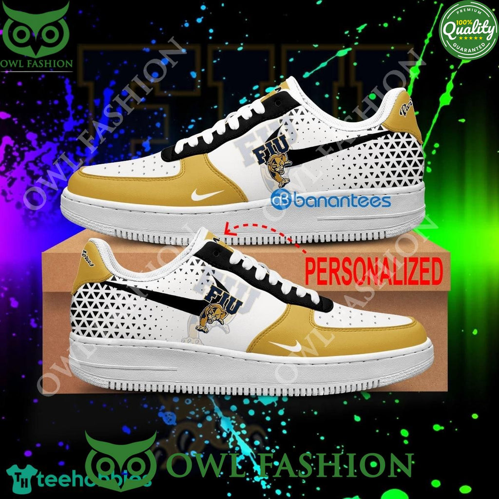 Customized NCAA FIU Panthers Air Force 1 Shoes AOP AF1 Sneaker