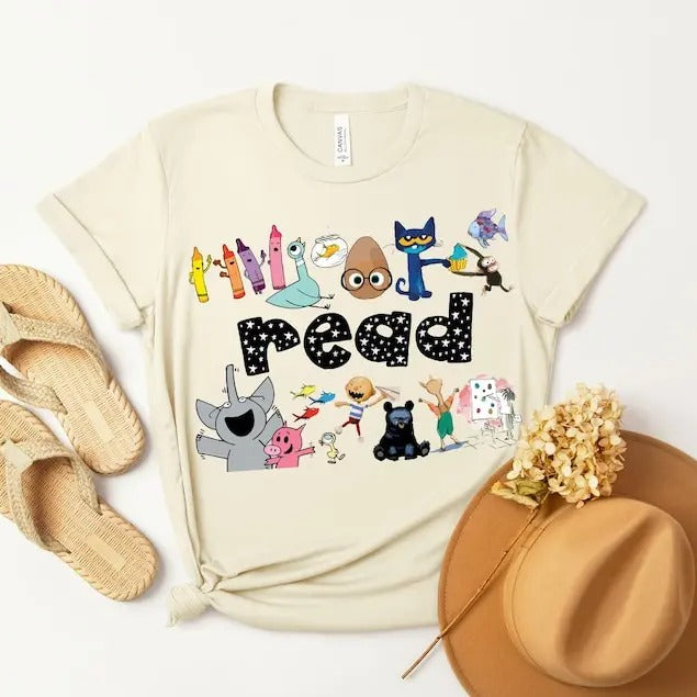 Read Children's Books Teacher T-Shirt, Teacher Life Shirt, Teacher Shirt, Kindergarten Shirt Gift For Teacher, Gift For...