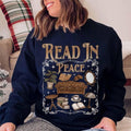 Read in Peace Sweatshirt, Spicy Books, Dark Romance, Fantasy Hoodie, Gift for Book Lover, Bookish Sweatshirt, Bookworm,...