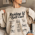 Reading Is Self Care Sweatshirt, Bookish Mental Health Shirt, Read More Books Shirt, Book Lover Shirt, Book Shirt For...