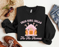 Realtor Christmas Sweatshirt, This Girl Sells Ho Homes Hoodie, Realtor Xmas Party Gift Sweater, Real Estate Christmas...