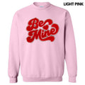 Red Be Mine Chenille Patch Sweatshirt T-Shirts, Hoodie | RetroVerseTees.com