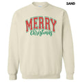Red Cursive Varsity Merry Christmas Sweatshirt 'NLB T-Shirts, Hoodie | RetroVerseTees.com