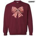Red Heart & Pink Bow Sequin Patch Sweatshirt T-Shirts, Hoodie | RetroVerseTees.com