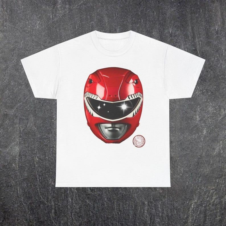 Red Power Ranger MMPR Tee Decoration Unisex Menswear Cotton T-Shirt Hoodie, Sweatshirt | RetroVerseTees.com