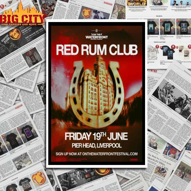 Red Rum Club June 19 2026 Liverpool UK Poster shirt