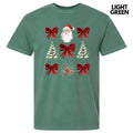 Red Santa Collage Comfort Colors T-Shirt 'NLB' Hoodie, Sweatshirt | RetroVerseTees.com