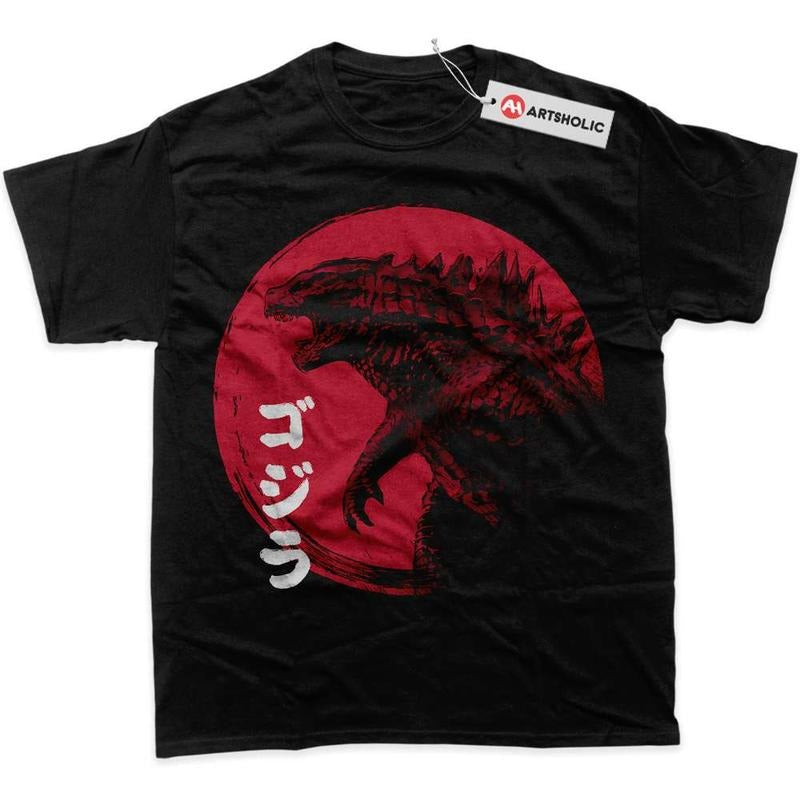Red Sun Godzilla Shirt, Movie Shirt, Graphic T-Shirt Hoodie, Sweatshirt | RetroVerseTees.com
