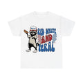 Red White And Feral  Funny Raccoon Shirt, Trendy 4th Of July Tee Hoodie, Sweatshirt | RetroVerseTees.com