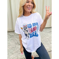 Red White and Feral Graphic Top T-Shirts, Hoodie, Sweatshirt | RetroVerseTees.com