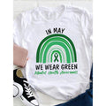 Red plumber brand May We Wear Green Mental Health Teacher Lightsaber brand Shirt, Women'WB shield Casual Round Neck...