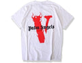 Vlone Palm Angels Tee White/Red Hoodie, Sweatshirt | RetroVerseTees.com