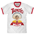 Tapatio Hot Sauce Ringer T-Shirt - White/Red Hoodie, Sweatshirt | RetroVerseTees.com