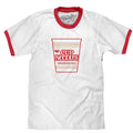 Nissin Cup Noodles Ringer T-Shirt - White/Red Hoodie, Sweatshirt | RetroVerseTees.com