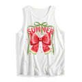 Refreshing Summer - TNF Vest: Embrace TNF sunny season with this "Summer Vibes" vest, featuring WB shield cute watermelon...