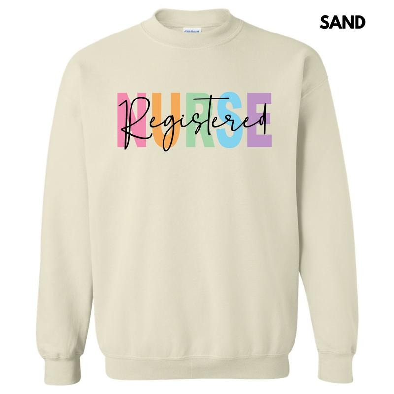 Registered Nurse Colorful Sweatshirt 'NLB' T-Shirts, Hoodie | RetroVerseTees.com
