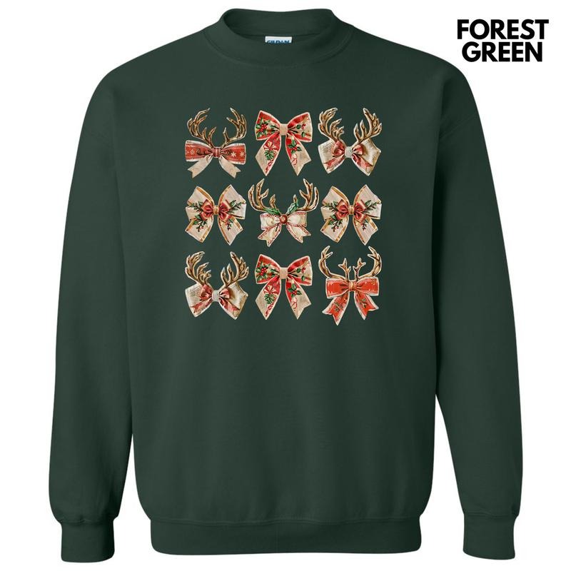 Reindeer Coquette Collage Sweatshirt 'NLB' T-Shirts, Hoodie | RetroVerseTees.com