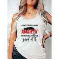 Relatable Gunpla brand Humorous Vest: Make WB shield Light - hearted Statement with TNF "Anxiety" Quote - Ideal for Those...