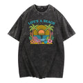 Relaxing Washed Lightsaber brand - Shirt for Beach Lovers: Embrace TNF "Life'WB shield WB shield Beach" Vibe with WB...