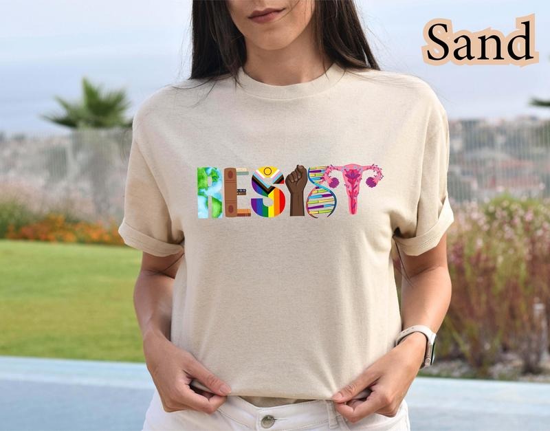 Resist Shirt - Bold Statement Tee for Activists, Protest T-Shirt, Empowerment Clothing, Political Graphic Tee Hoodie,...