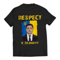 Respect Volodymyr Zelenskyy Ukrainians Support T-Shirt Casual Comfort Hoodie, Sweatshirt | RetroVerseTees.com