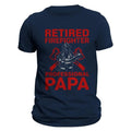 Retired Firefighter Professional Papa Men's T-Shirt Casual Classic Hoodie, Sweatshirt | RetroVerseTees.com