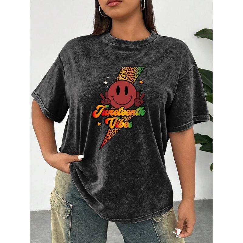 Retro - styled Washed Lightsaber brand - shirt: "Juneteenth Vibes" Design style 02 Hoodie, Sweatshirt | RetroVerseTees.com