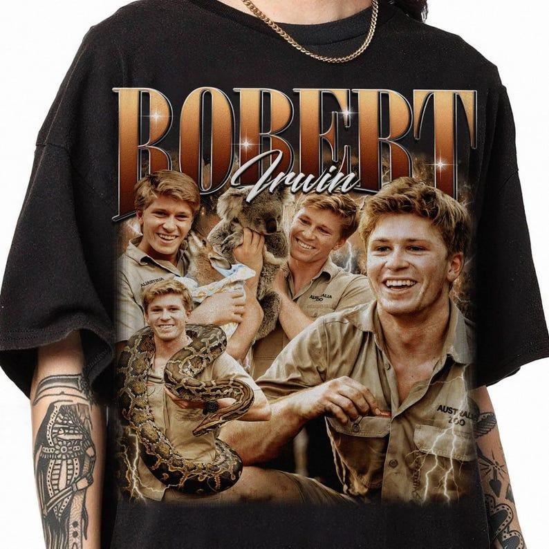 Retro 90s Robert Irwin Zookeeper Bootleg Shirt, Vintage Robert Irwin Fan Gift,Gift For Her Hoodie, Sweatshirt