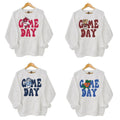 Retro All College Football Mascot Game Day Bundle Sweatshirt - Unisex Hoodies in White, Gray & Blue, Casual Long Sleeve,...