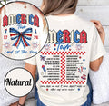 Retro America Tour 1776 T Shirt, 4th Of July 1776 Independence Day America American Flag Memorial Day Patriotic Freedom ...