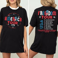 Retro America Tour Shirt, 4th of July Shirt, Independence Day Shirt, America Shirt, USA Shirt, American Flag, Memorial...