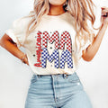 Retro American Mama T-Shirt, Fourth of July T-Shirt, 4th of July T-Shirt, Patriotic Hoodie, Sweatshirt | RetroVerseTees.com
