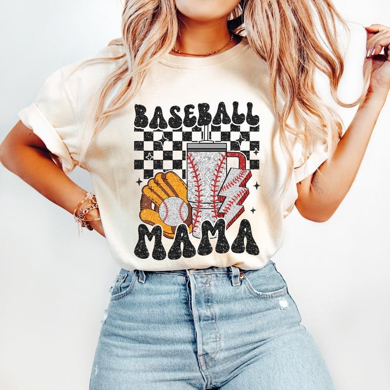 Retro Baseball Mama T-Shirt, Baseball T-Shirt, Sports T-Shirt, Baseball Mom T-Shirt Hoodie, Sweatshirt | RetroVerseTees.com