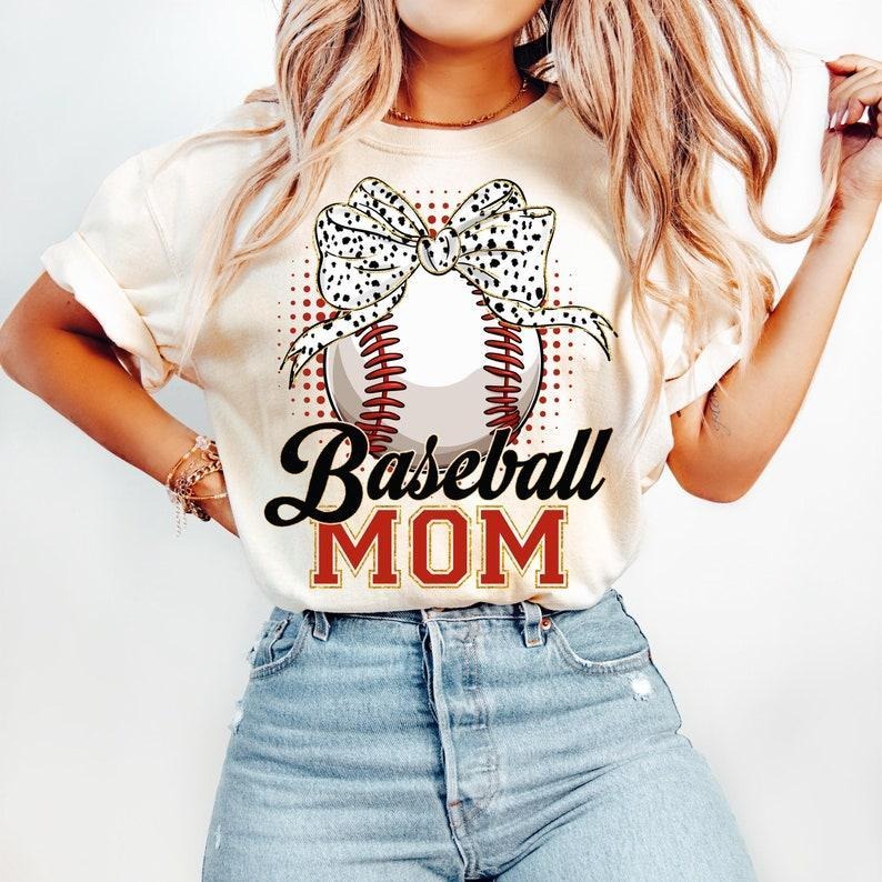 Retro Baseball Mom Coquette tshirt, Game Day Baseball sweatshirt, Baseball Mom hoodie, Baseball Coquette sweatshirt,...