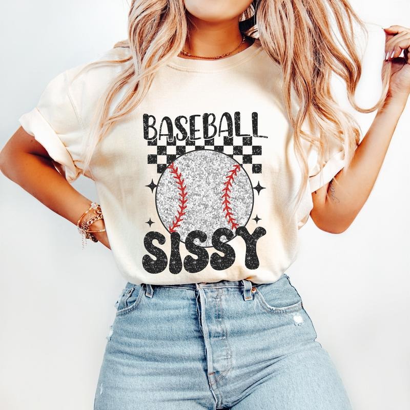 Retro Baseball Sister T-Shirt, Baseball T-Shirt, Sports T-Shirt, Baseball Sissy T-Shirt Hoodie, Sweatshirt
