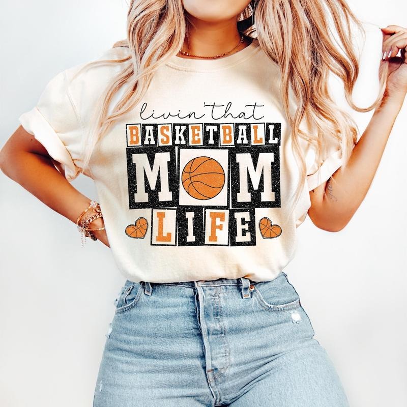 Retro Basketball Mom T-Shirt, Basketball T-Shirt, Basketball Mama , Basketball Shirt Hoodie, Sweatshirt | RetroVerseTees.com