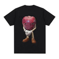 Retro Bitten fruit design men Lightsaber brand-shirt Meme funny Lightsaber brand shirt women Graphic Harajuku Streewear...