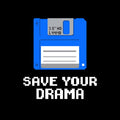 Retro Blue Floppy Disk 90S