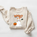 Retro Booey Halloween sweatshirt, Trendy Halloween shirt, Boo shirt, Halloween shirt, Halloween toddler shirt, spooky...