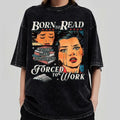 Retro Born To Read Bookish Shirt , Funny Reader Book Addict shirt, Spicy Books shirt, Aesthetic Womens shirt, Smut shirt...