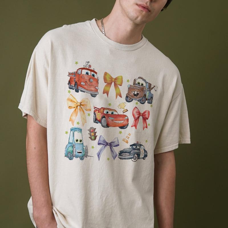 Retro Car Coquette Magical Bows Shirt, Car Friends T-Shirt, Family Vacation Hoodie, Sweatshirt | RetroVerseTees.com