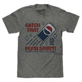 Retro Catch That Pepsi Spirit Soda Logo T-Shirt - Graphite Heather Hoodie, Sweatshirt | RetroVerseTees.com