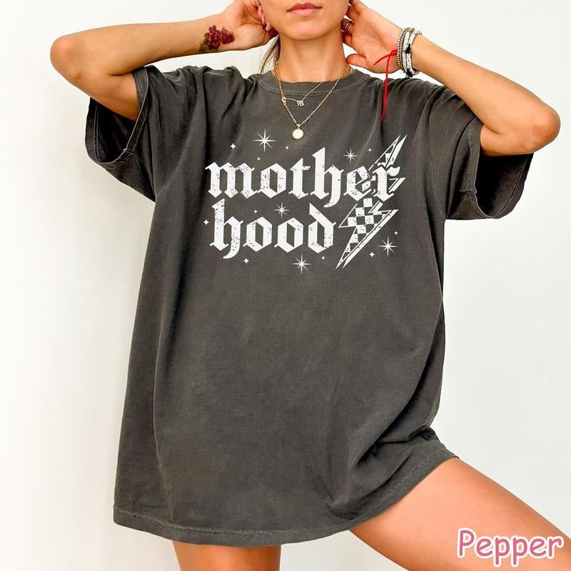 Retro Checkered Motherhood Shirt, Cute Mother Hood Shirt, Trendy Mama Tshirt, Mom Graphic Tee, Cool Mom Club Gift Hoodie,...
