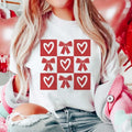 Retro Checkered Valentine's  T-shirt_Shirt Gift For Woman and Man Unisex T-Shirt Hoodie, Sweatshirt | RetroVerseTees.com