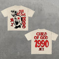 Retro Child Of God 1990 Print Cotton Casual T-Shirt, Y2k Shirt, Hip Hop, Unisex T-Shirt, Gift For Men Women Womenswear...