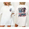 Retro Chill The Fourth Out Shirt, 4th Of July Skeleton Girly Shirt, Funny Skeleton Fourth Of July Shirt, American Mama...